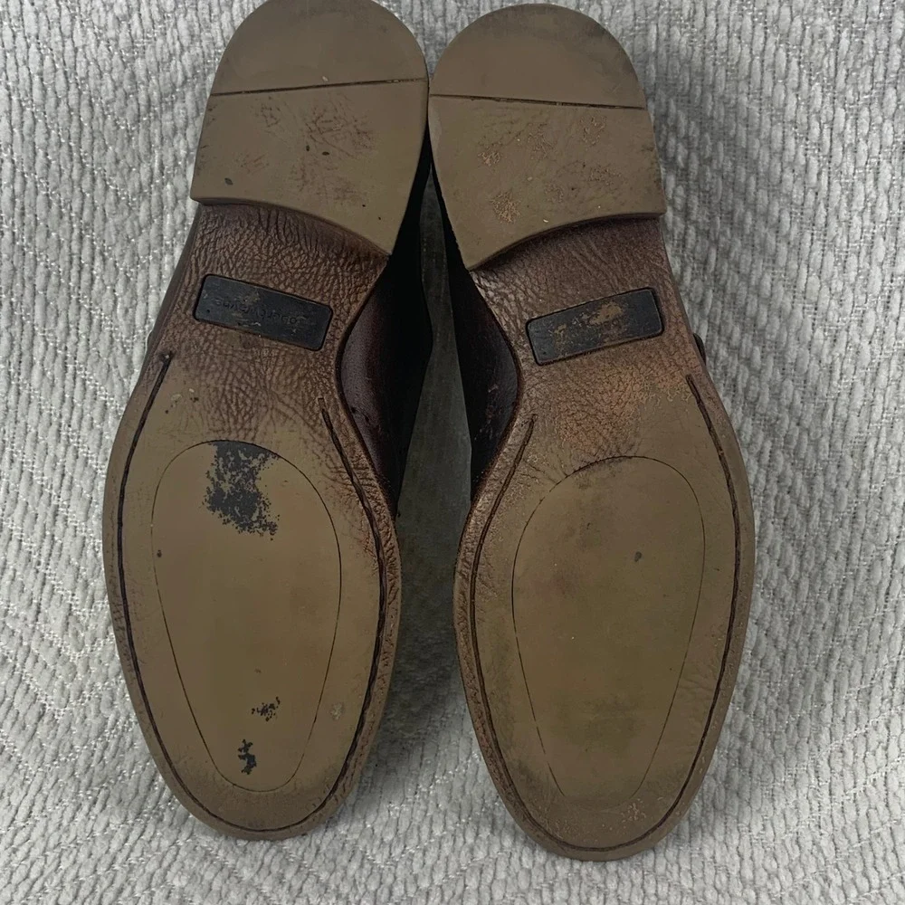 Robert Wayne Mens 11 Brown Leather Double Monk Strap Brogue Dress Shoes Portugal